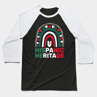 Mexican Flag Hispanic Heritage Month Mexico Baseball T-Shirt